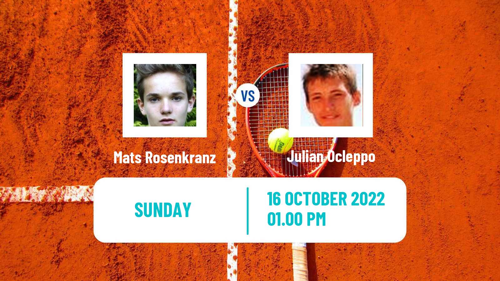 Tennis ATP Challenger Mats Rosenkranz - Julian Ocleppo