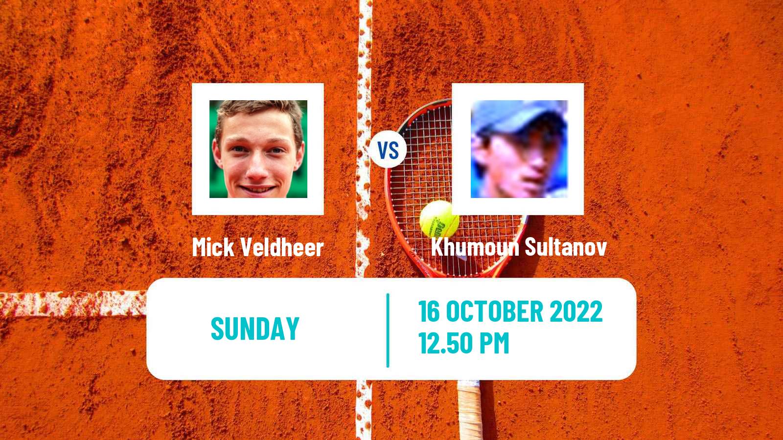 Tennis ATP Challenger Mick Veldheer - Khumoun Sultanov