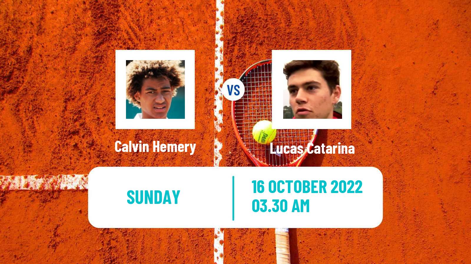 Tennis ATP Challenger Calvin Hemery - Lucas Catarina