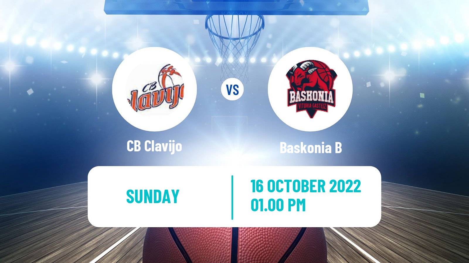 Basketball Spanish LEB Plata Clavijo - Baskonia B