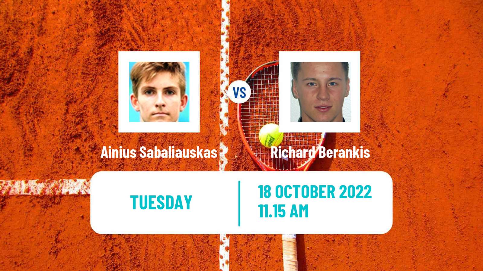 Tennis ATP Challenger Ainius Sabaliauskas - Richard Berankis