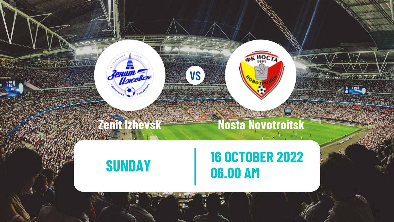 Soccer Russian FNL 2 Group 4 Zenit Izhevsk - Nosta Novotroitsk