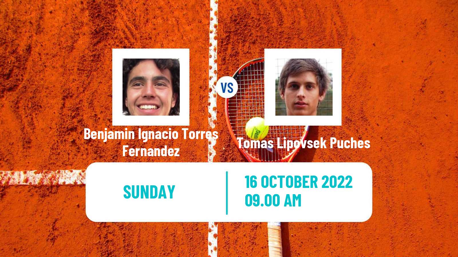 Tennis ATP Challenger Benjamin Ignacio Torres Fernandez - Tomas Lipovsek Puches