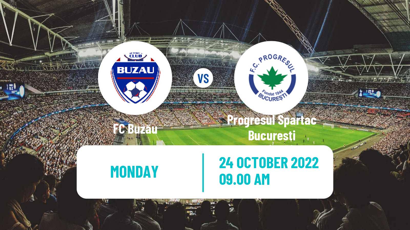 Soccer Romanian Division 2 Buzău - Progresul Spartac Bucuresti