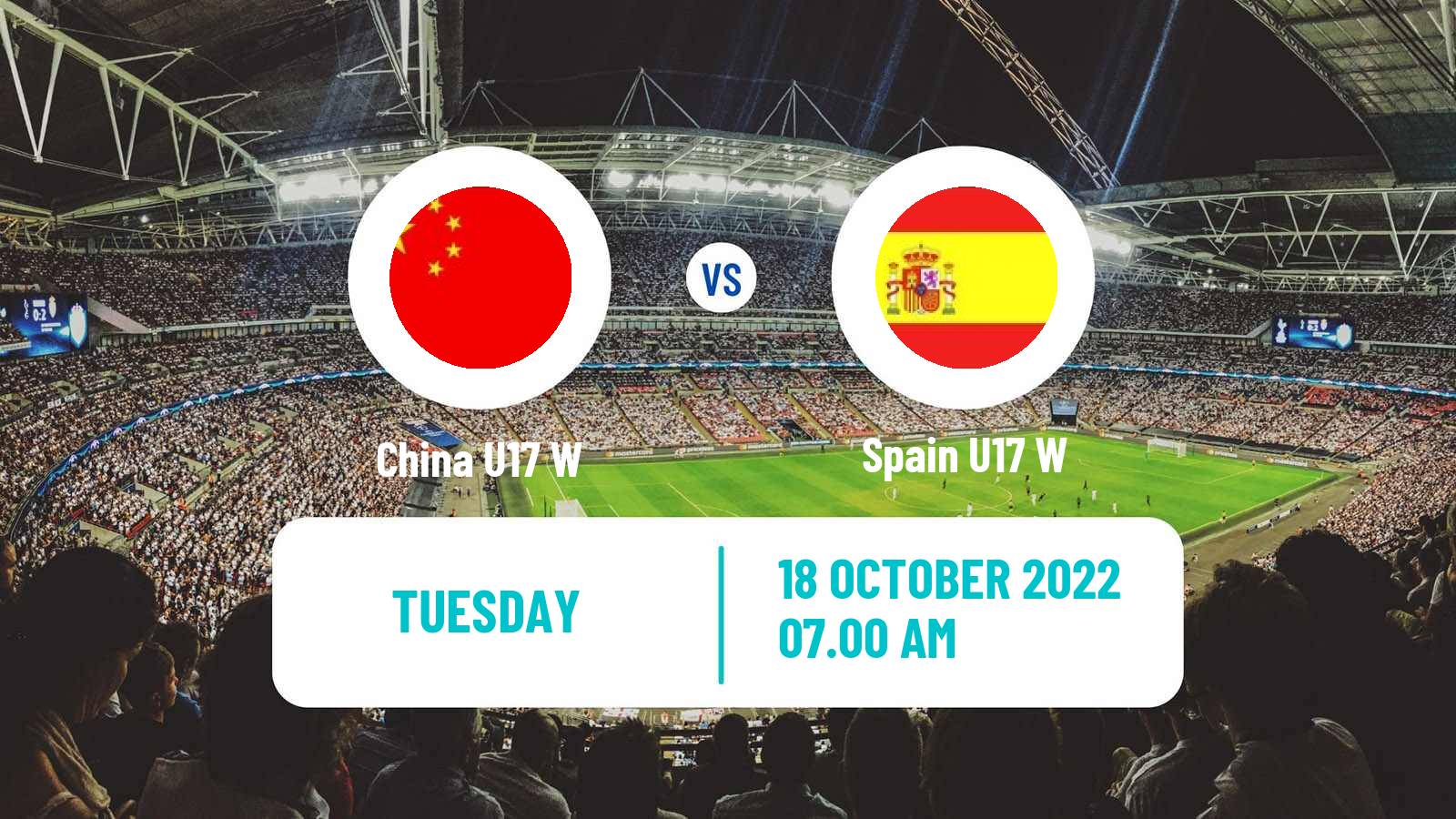 Soccer World Cup Women U17 China U17 W - Spain U17 W