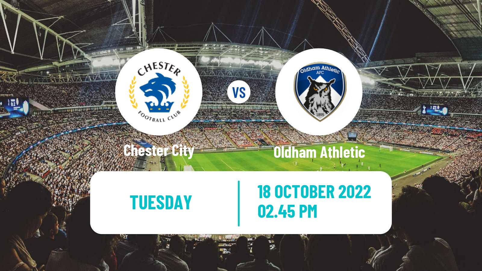 Soccer English FA Cup Chester - Oldham Athletic