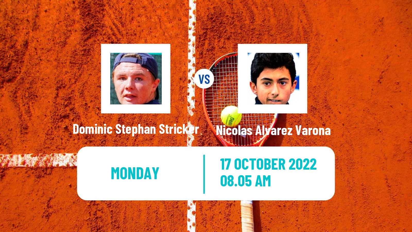 Tennis ATP Antwerp Dominic Stephan Stricker - Nicolas Alvarez Varona