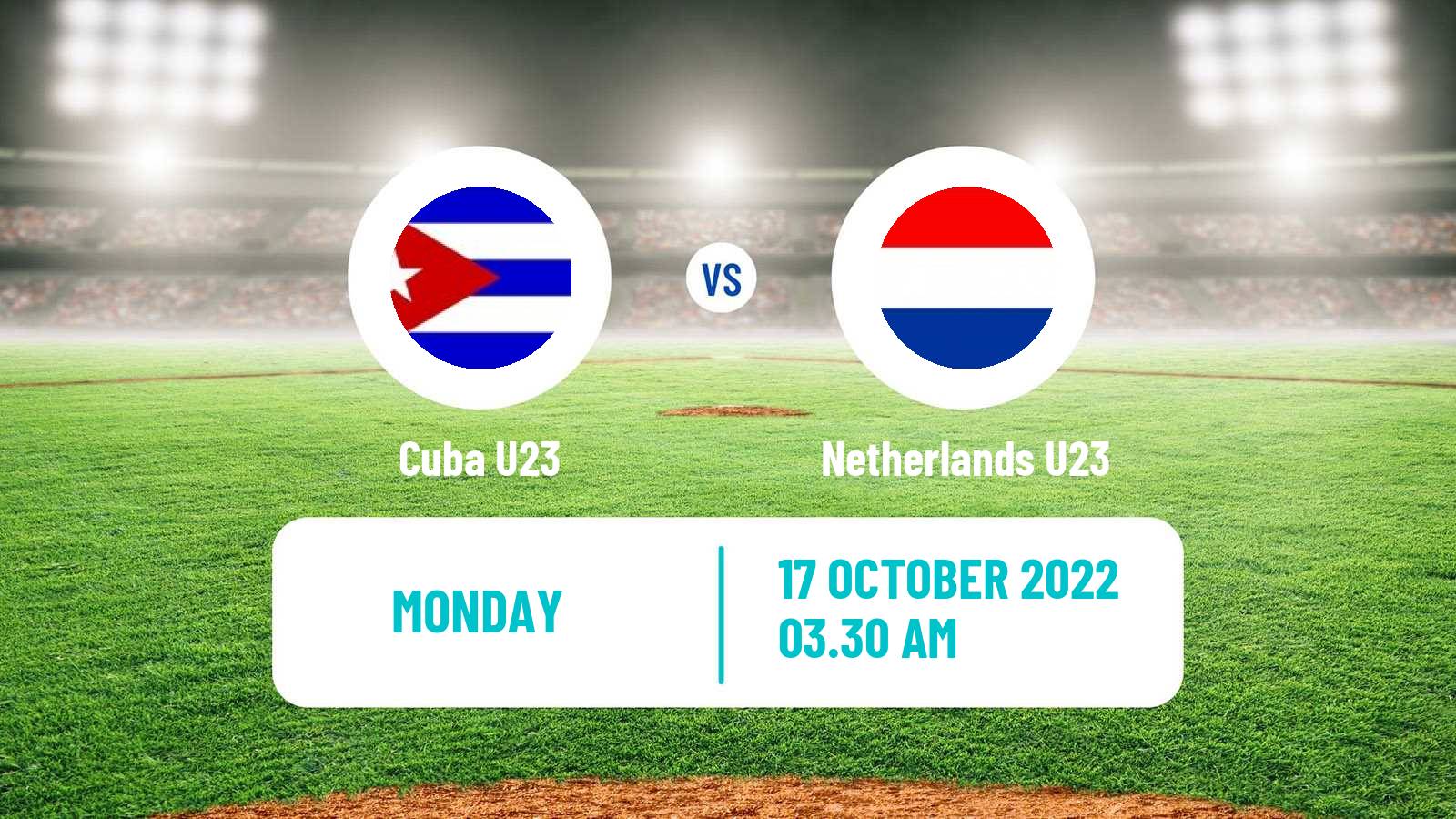 Baseball World Cup U23 Baseball Cuba U23 - Netherlands U23