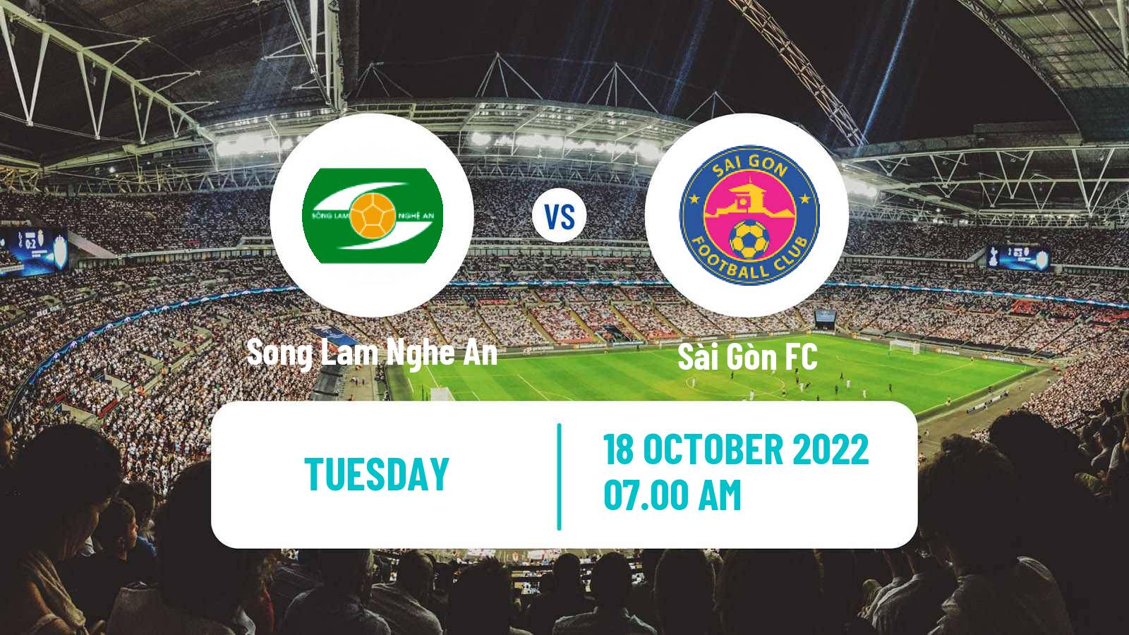 Soccer Vietnamese V League 1 Song Lam Nghe An - Sài Gòn