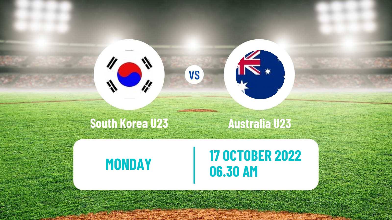 Baseball World Cup U23 Baseball South Korea U23 - Australia U23