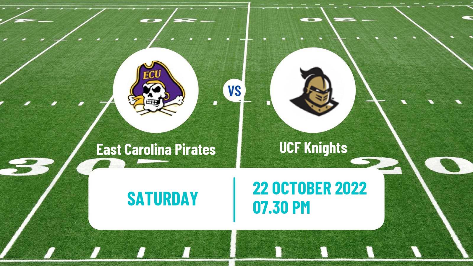 American football NCAA College Football East Carolina Pirates - UCF Knights