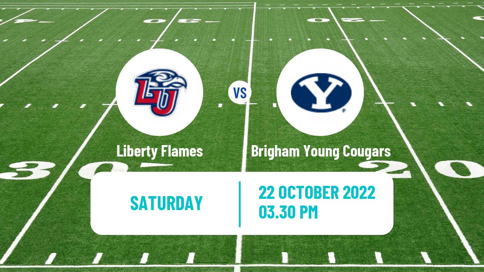 American football NCAA College Football Liberty Flames - Brigham Young Cougars