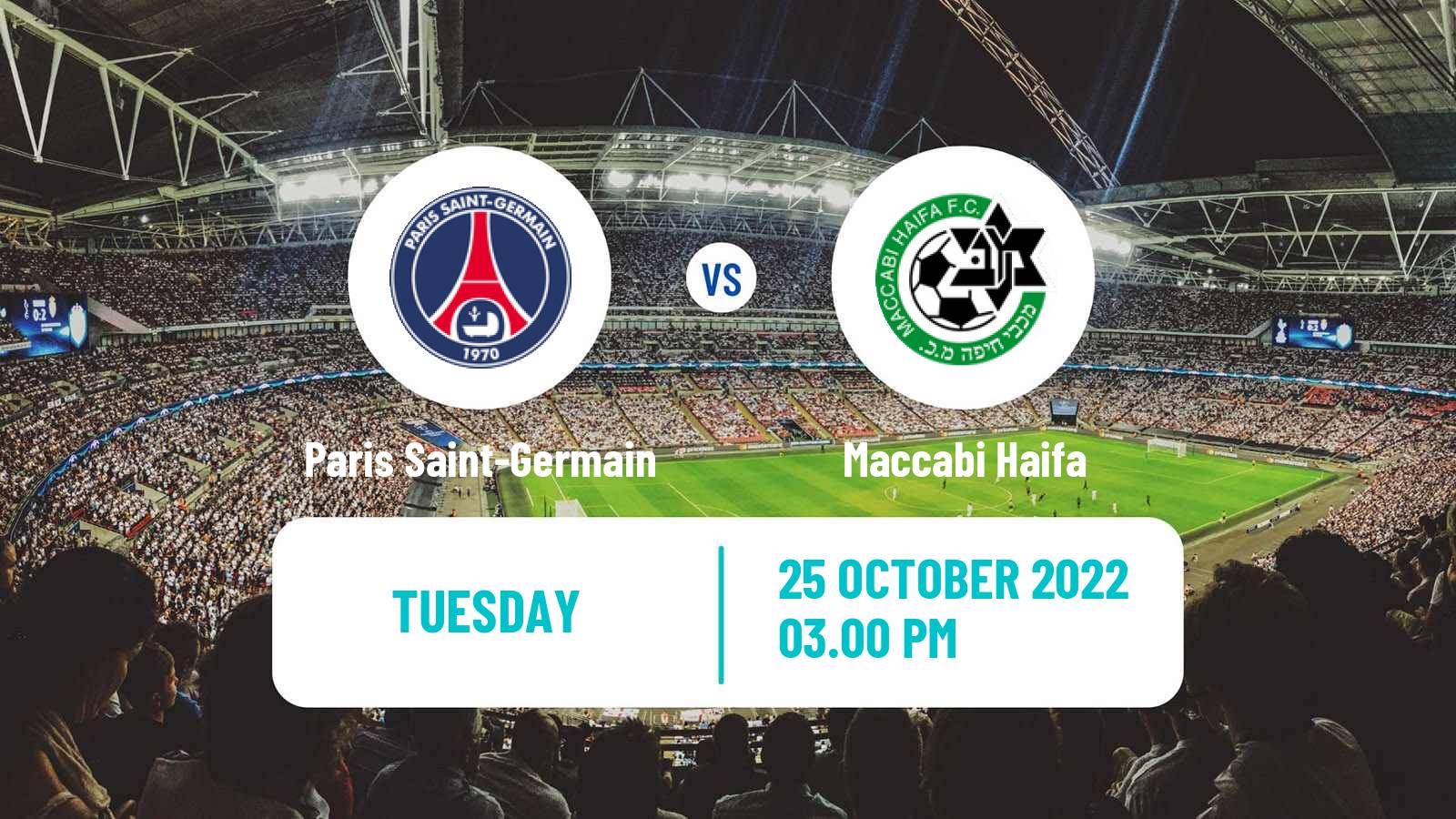 Soccer UEFA Champions League Paris Saint-Germain - Maccabi Haifa