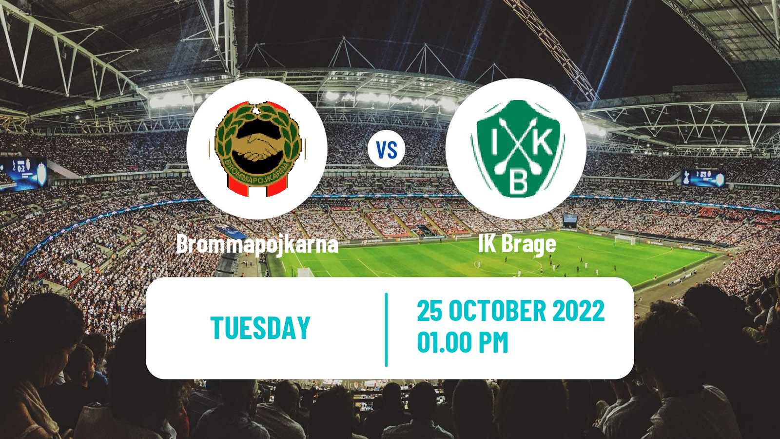 Soccer Swedish Superettan Brommapojkarna - Brage