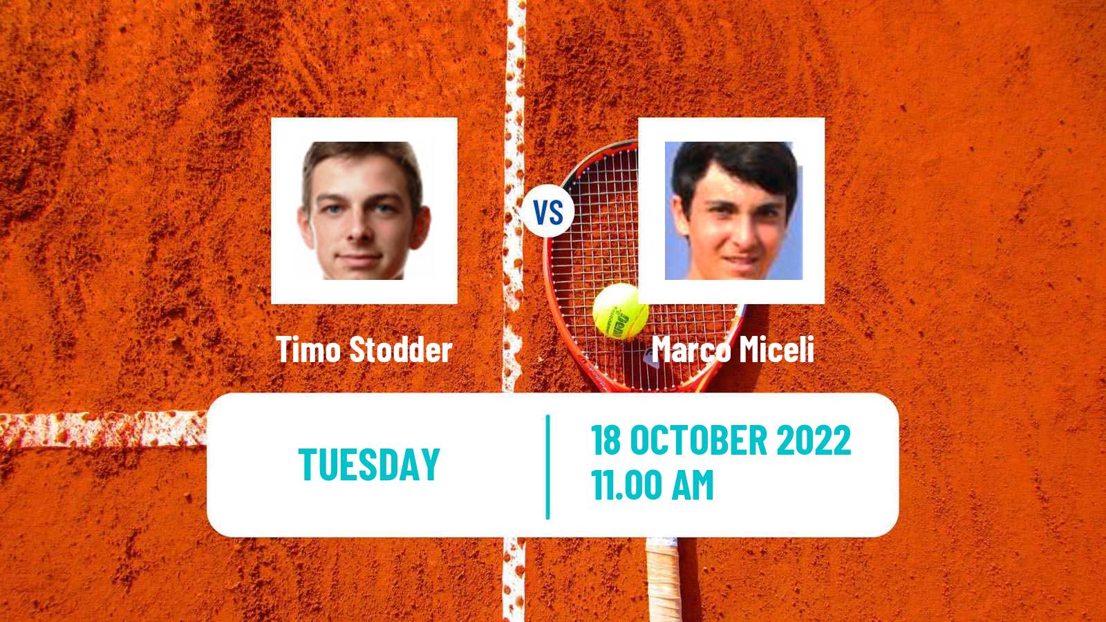Tennis ITF Tournaments Timo Stodder - Marco Miceli