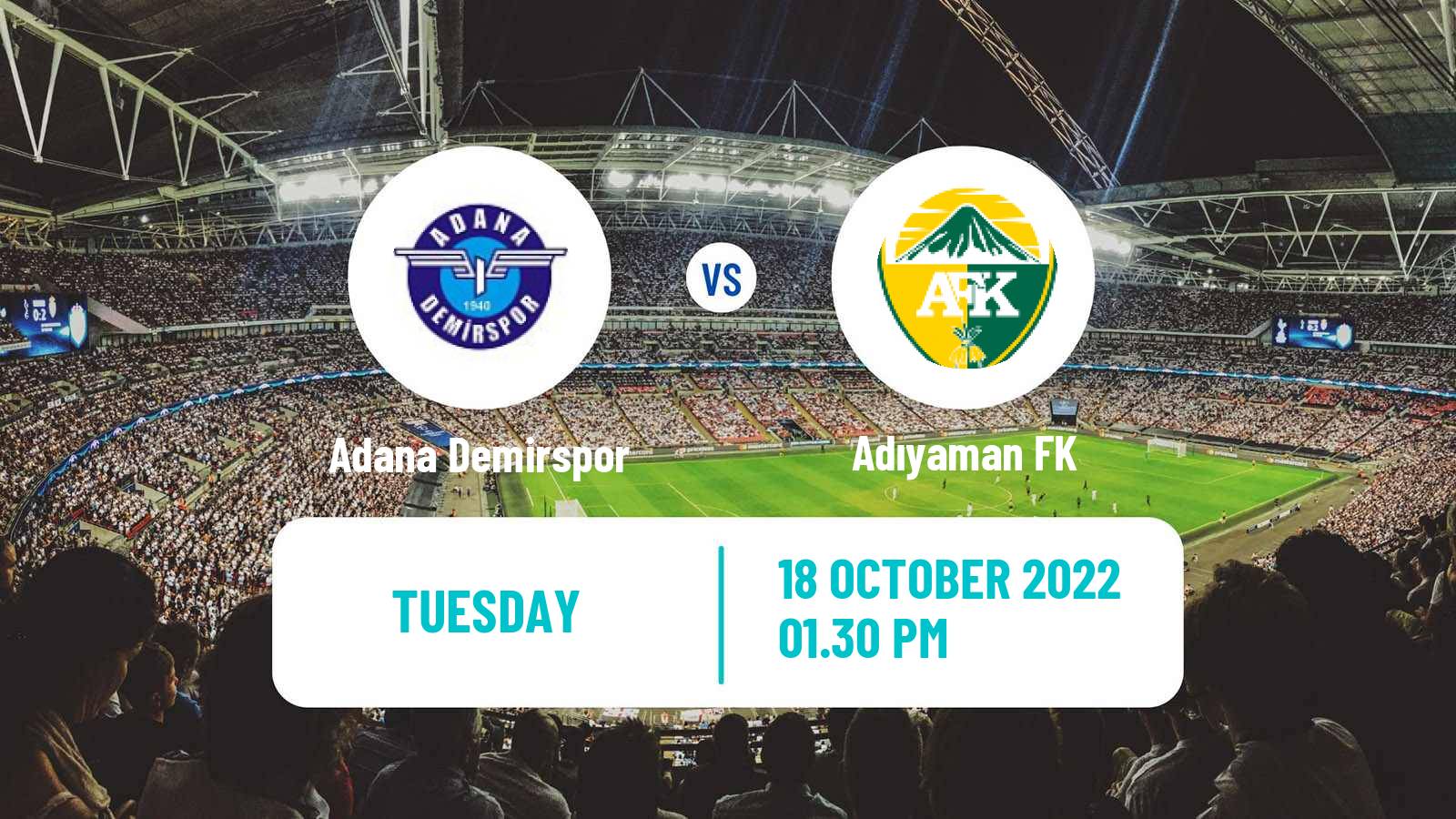 Soccer Turkish Cup Adana Demirspor - Adıyaman