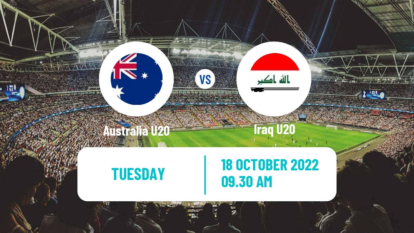 Soccer AFC Championship U20 Australia U20 - Iraq U20