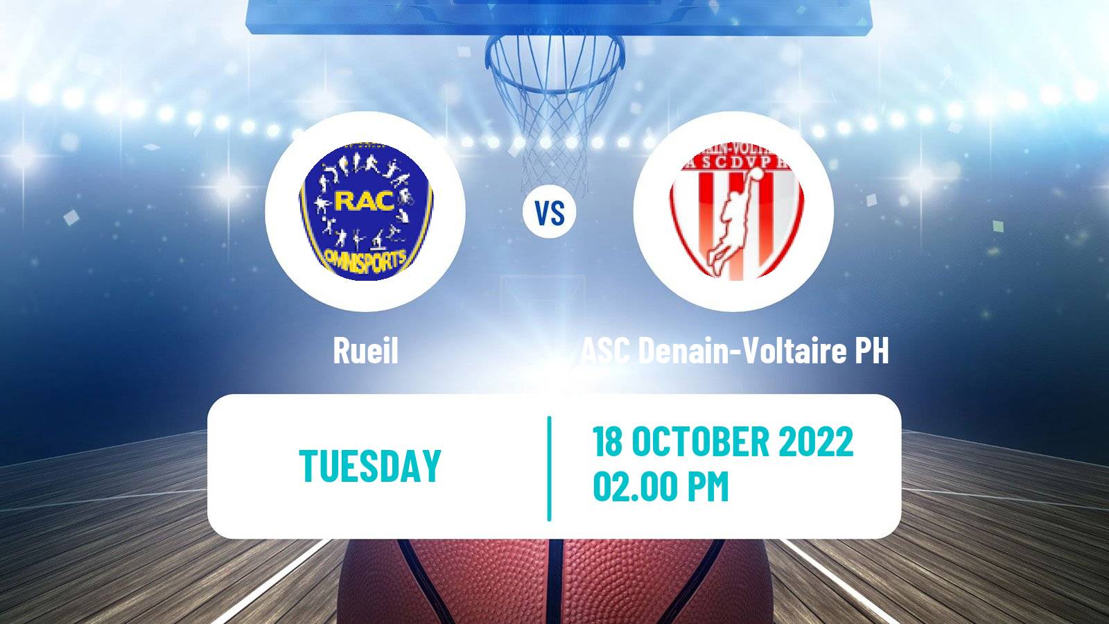 Basketball French Cup Basketball Rueil - ASC Denain-Voltaire PH