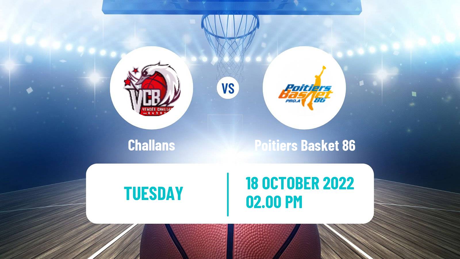 Basketball French Cup Basketball Challans - Poitiers Basket 86