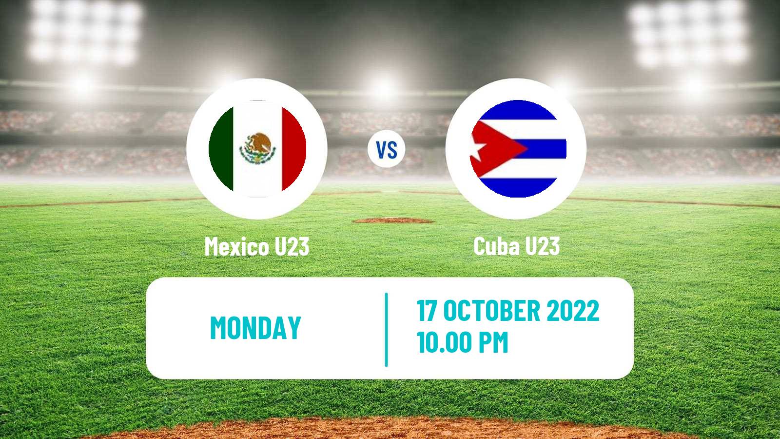 Baseball World Cup U23 Baseball Mexico U23 - Cuba U23