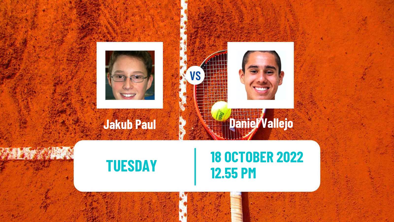 Tennis ATP Challenger Jakub Paul - Daniel Vallejo