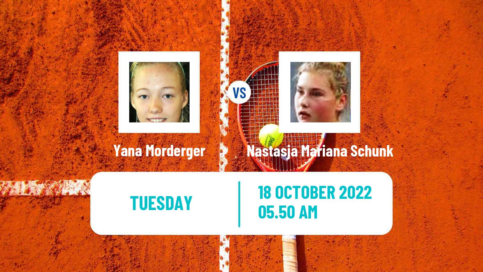 Tennis ITF Tournaments Yana Morderger - Nastasja Mariana Schunk