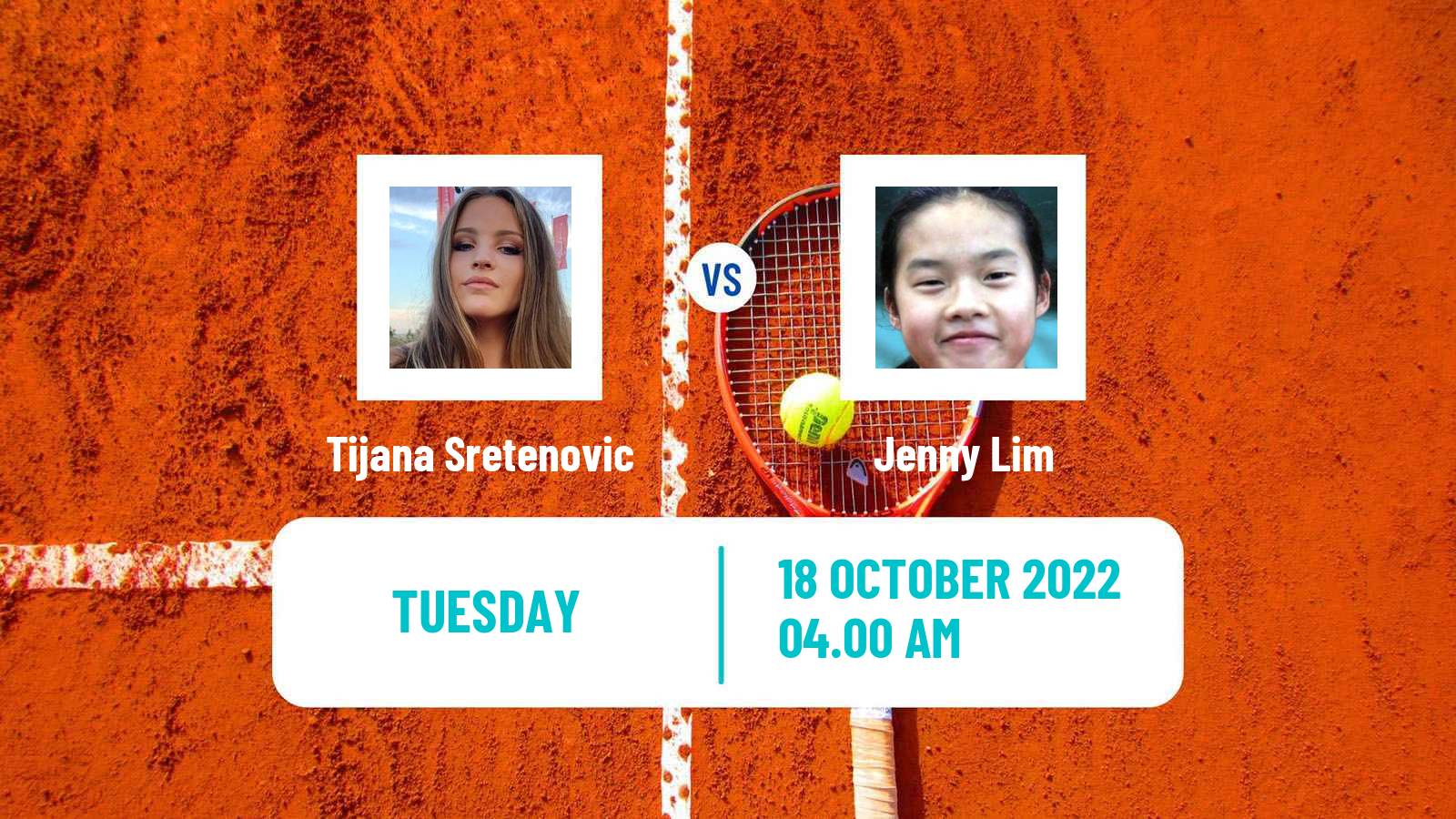 Tennis ITF Tournaments Tijana Sretenovic - Jenny Lim