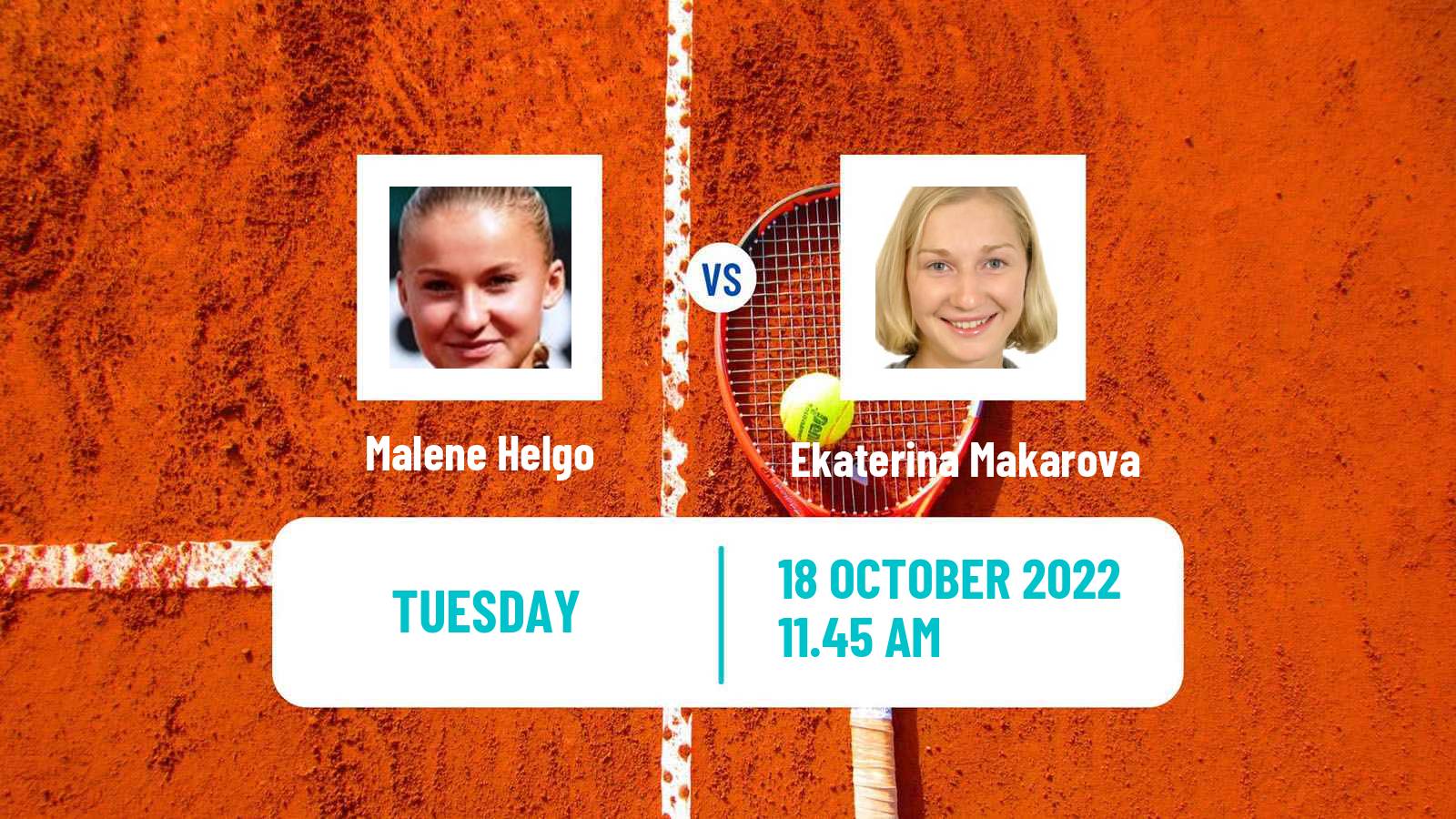 Tennis ITF Tournaments Malene Helgo - Ekaterina Makarova