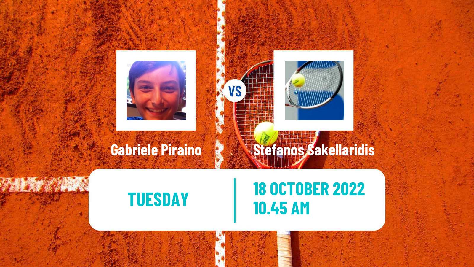 Tennis ITF Tournaments Gabriele Piraino - Stefanos Sakellaridis