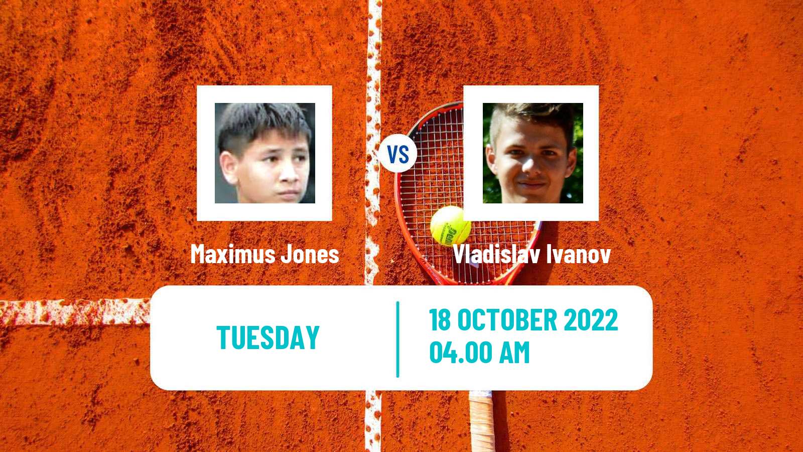 Tennis ITF Tournaments Maximus Jones - Vladislav Ivanov