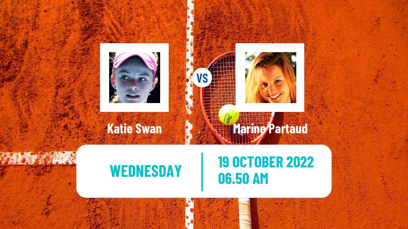 Tennis ITF Tournaments Katie Swan - Marine Partaud