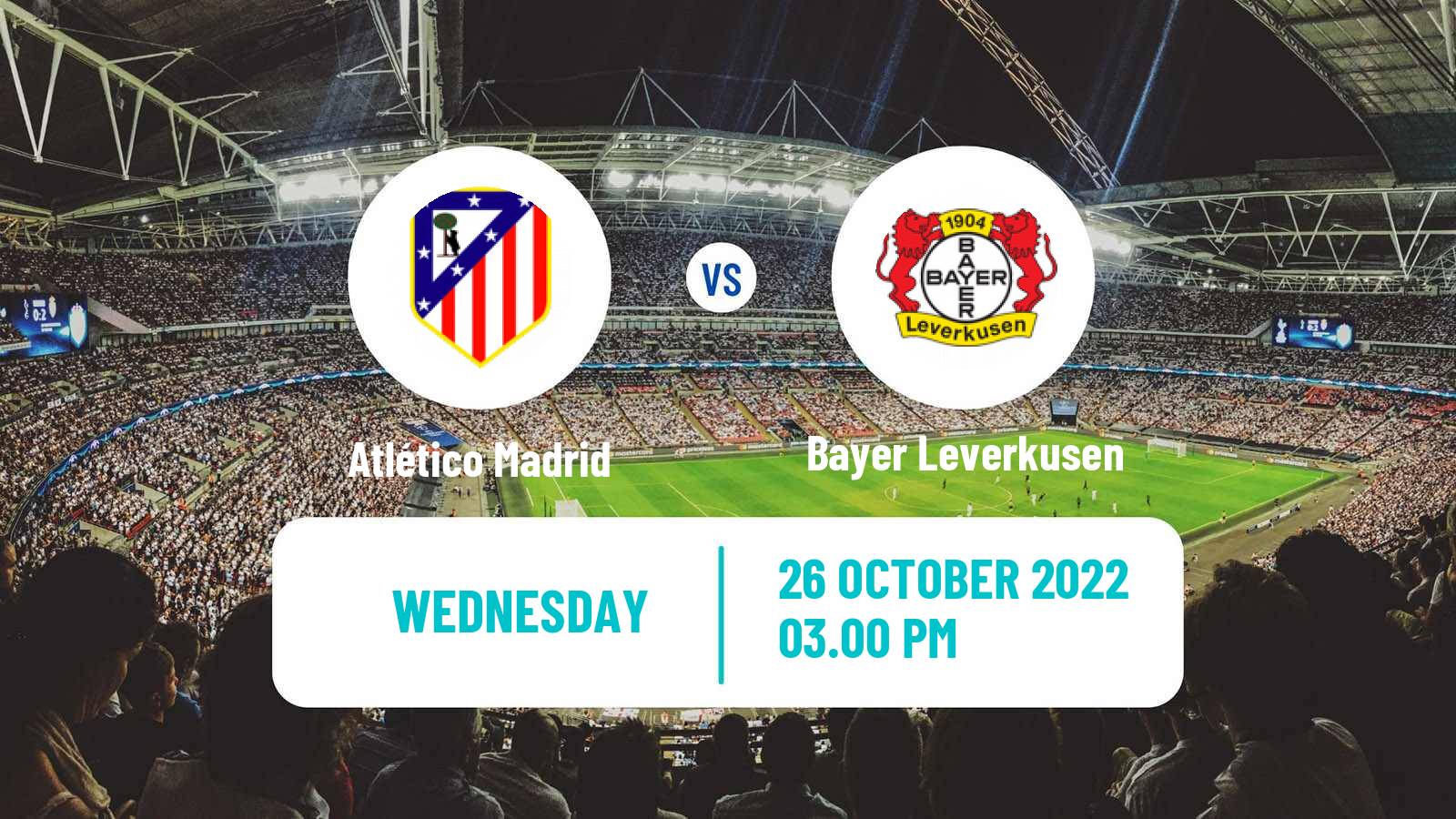 Soccer UEFA Champions League Atlético Madrid - Bayer Leverkusen