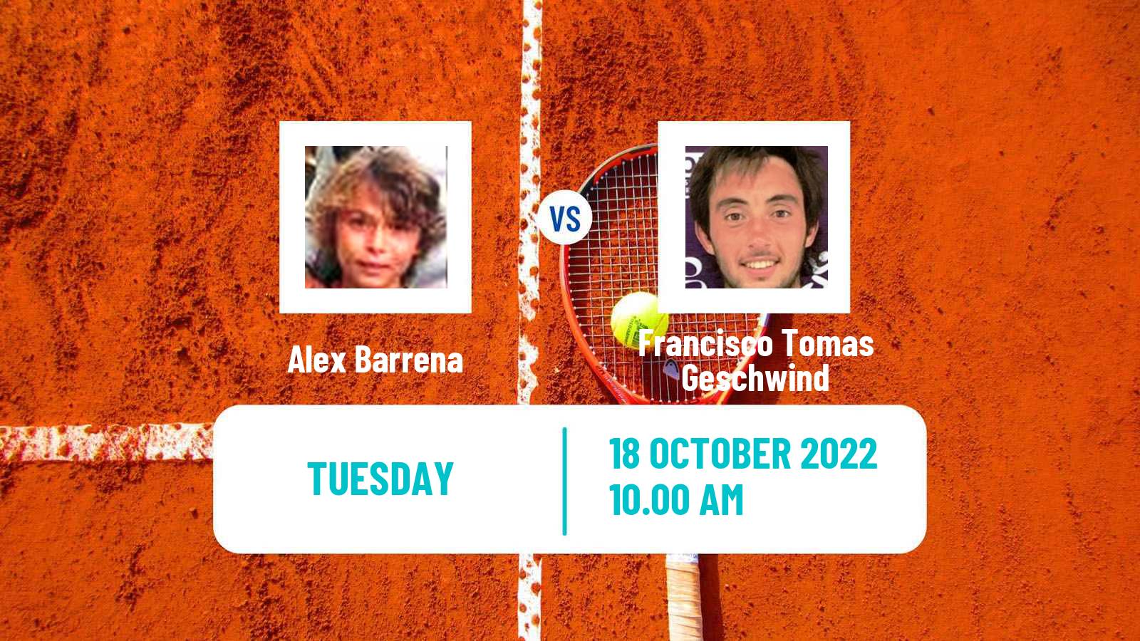 Tennis ITF Tournaments Alex Barrena - Francisco Tomas Geschwind