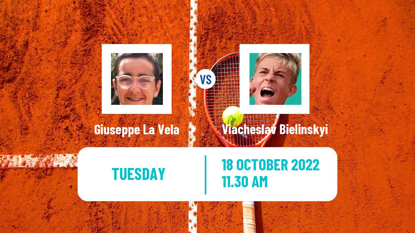 Tennis ITF Tournaments Giuseppe La Vela - Viacheslav Bielinskyi