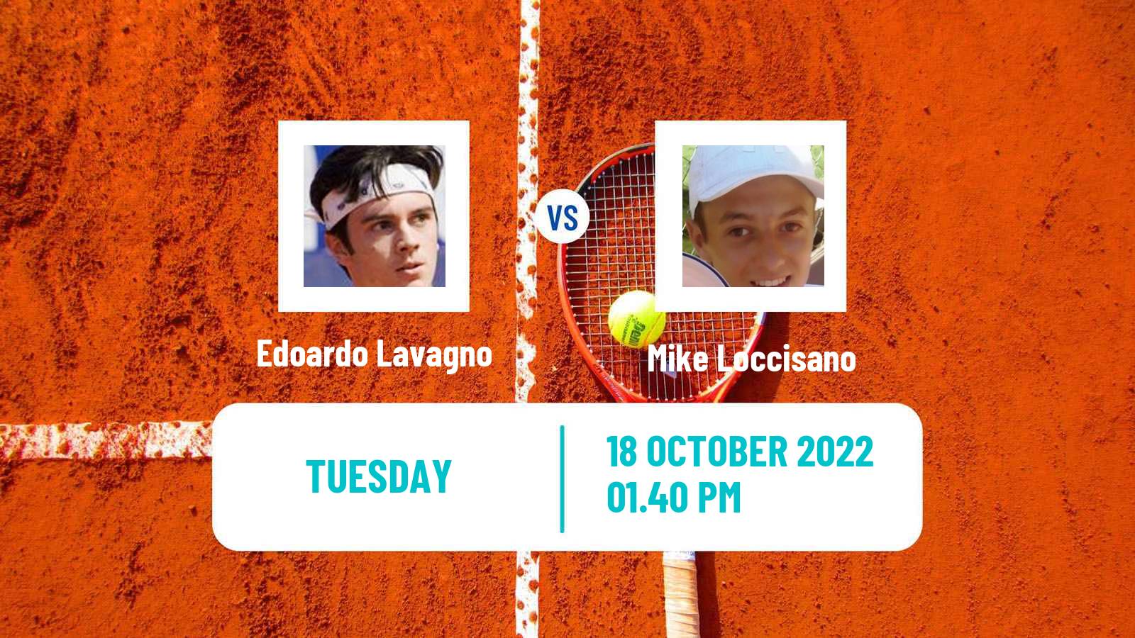 Tennis ITF Tournaments Edoardo Lavagno - Mike Loccisano
