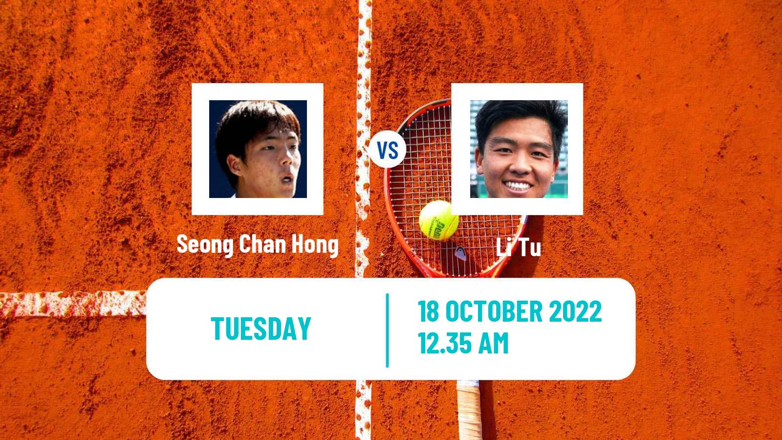 Tennis ATP Challenger Seong Chan Hong - Li Tu