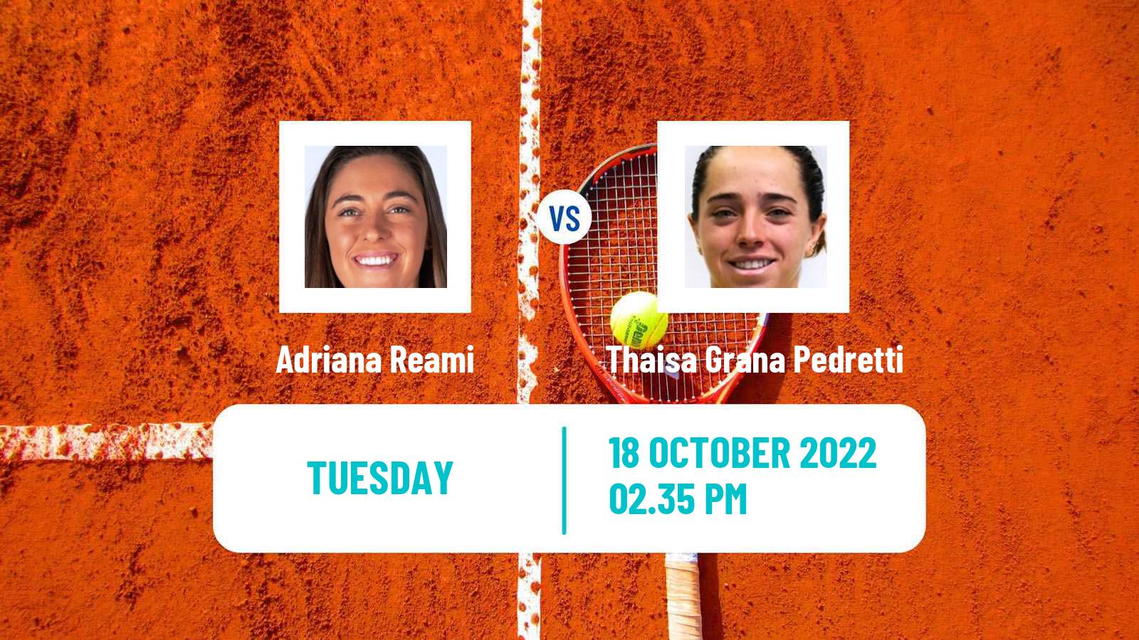 Tennis ITF Tournaments Adriana Reami - Thaisa Grana Pedretti