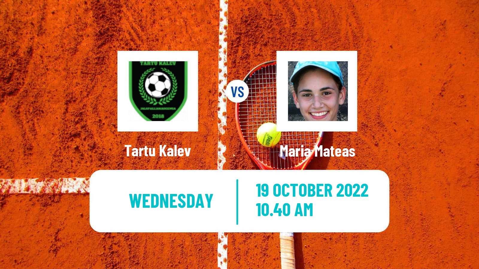 Tennis ITF Tournaments Tartu Kalev - Maria Mateas