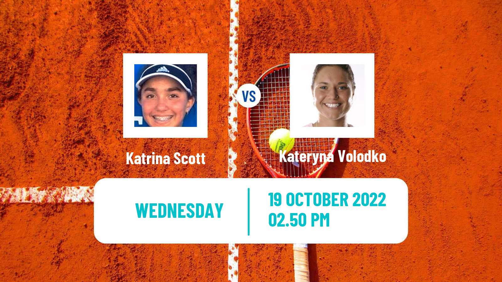 Tennis ITF Tournaments Katrina Scott - Kateryna Volodko