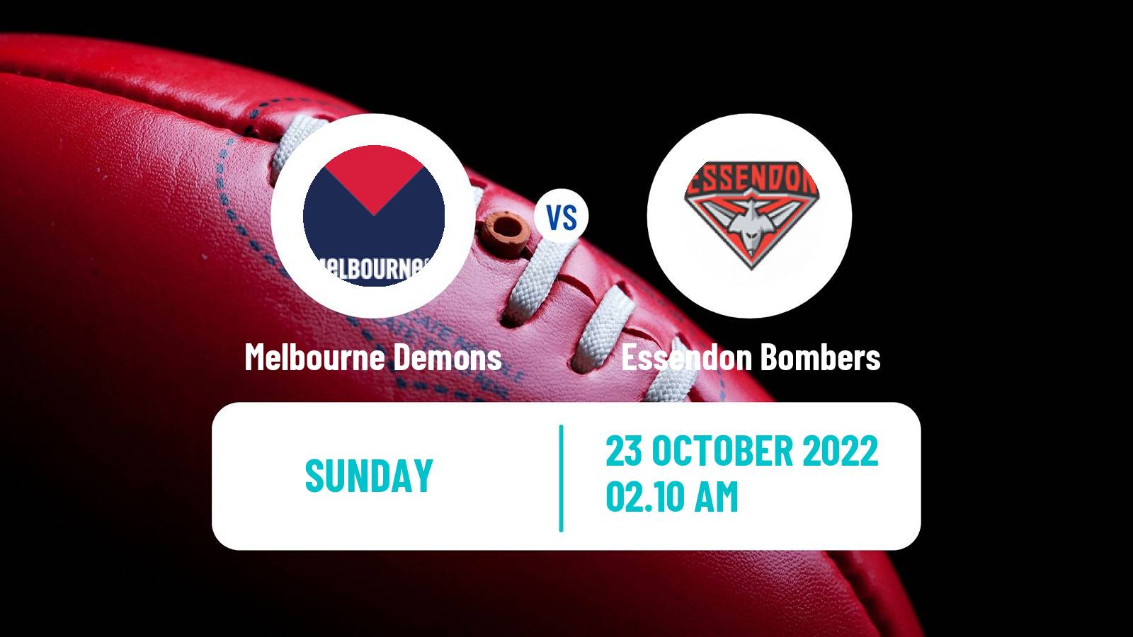 Aussie rules AFL Women Melbourne Demons - Essendon Bombers