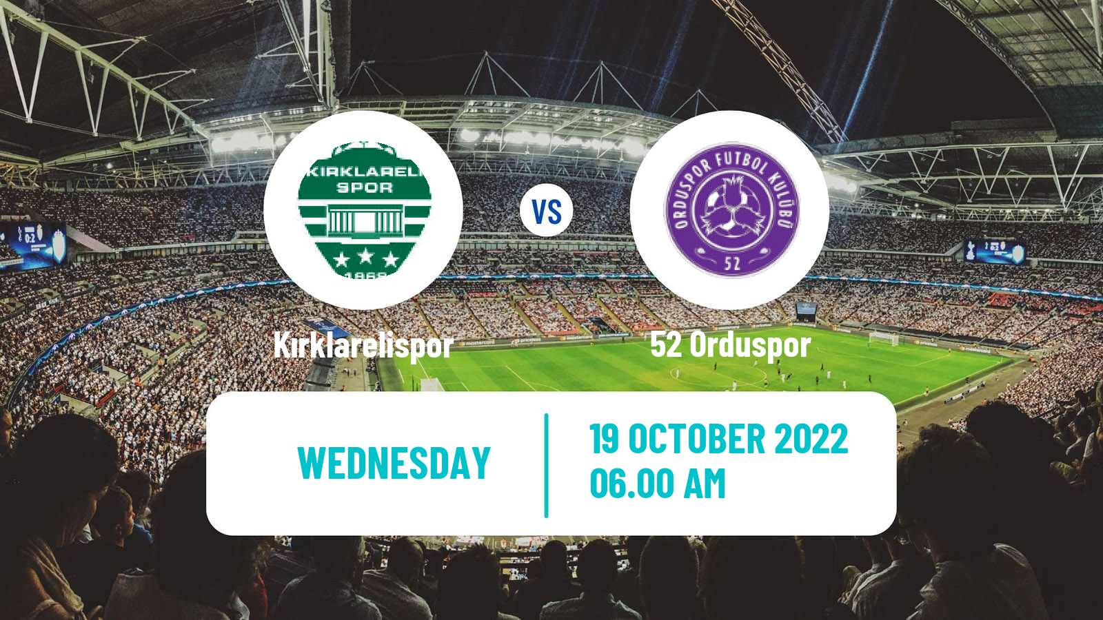 Soccer Turkish Cup Kırklarelispor - 52 Orduspor