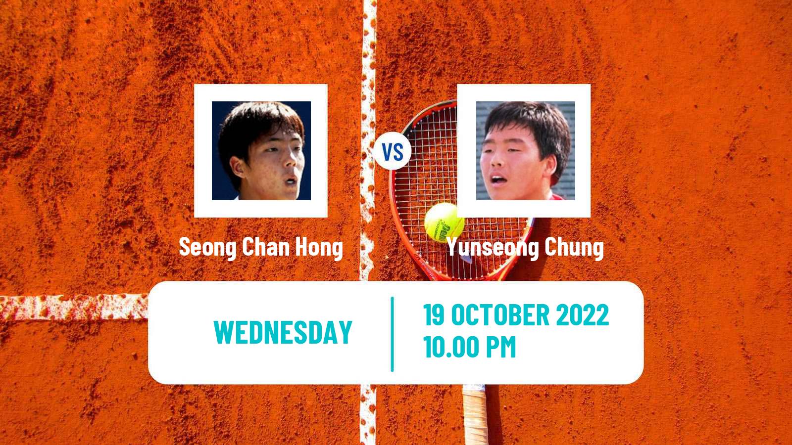 Tennis ATP Challenger Seong Chan Hong - Yunseong Chung