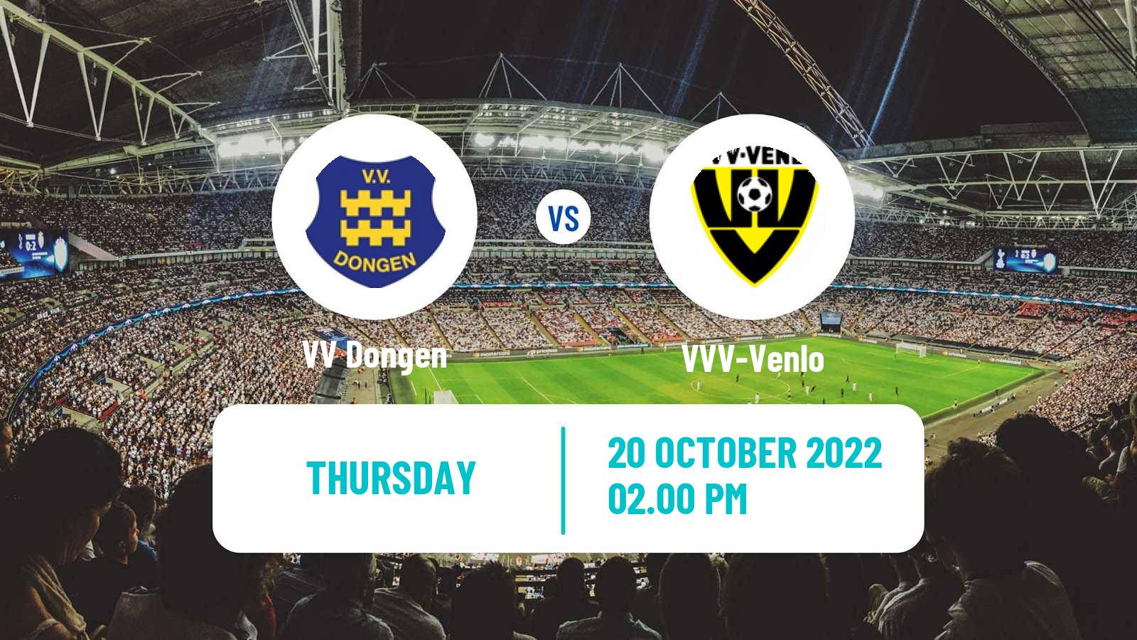 Soccer Dutch KNVB Beker Dongen - VVV-Venlo
