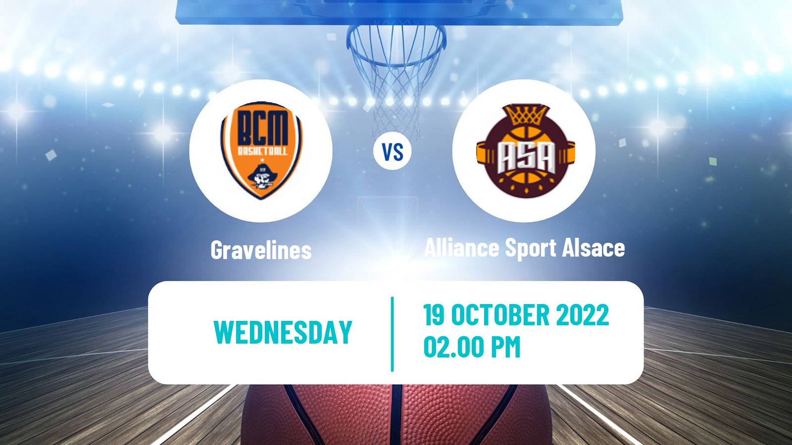 Basketball French Cup Basketball Gravelines - Alliance Sport Alsace