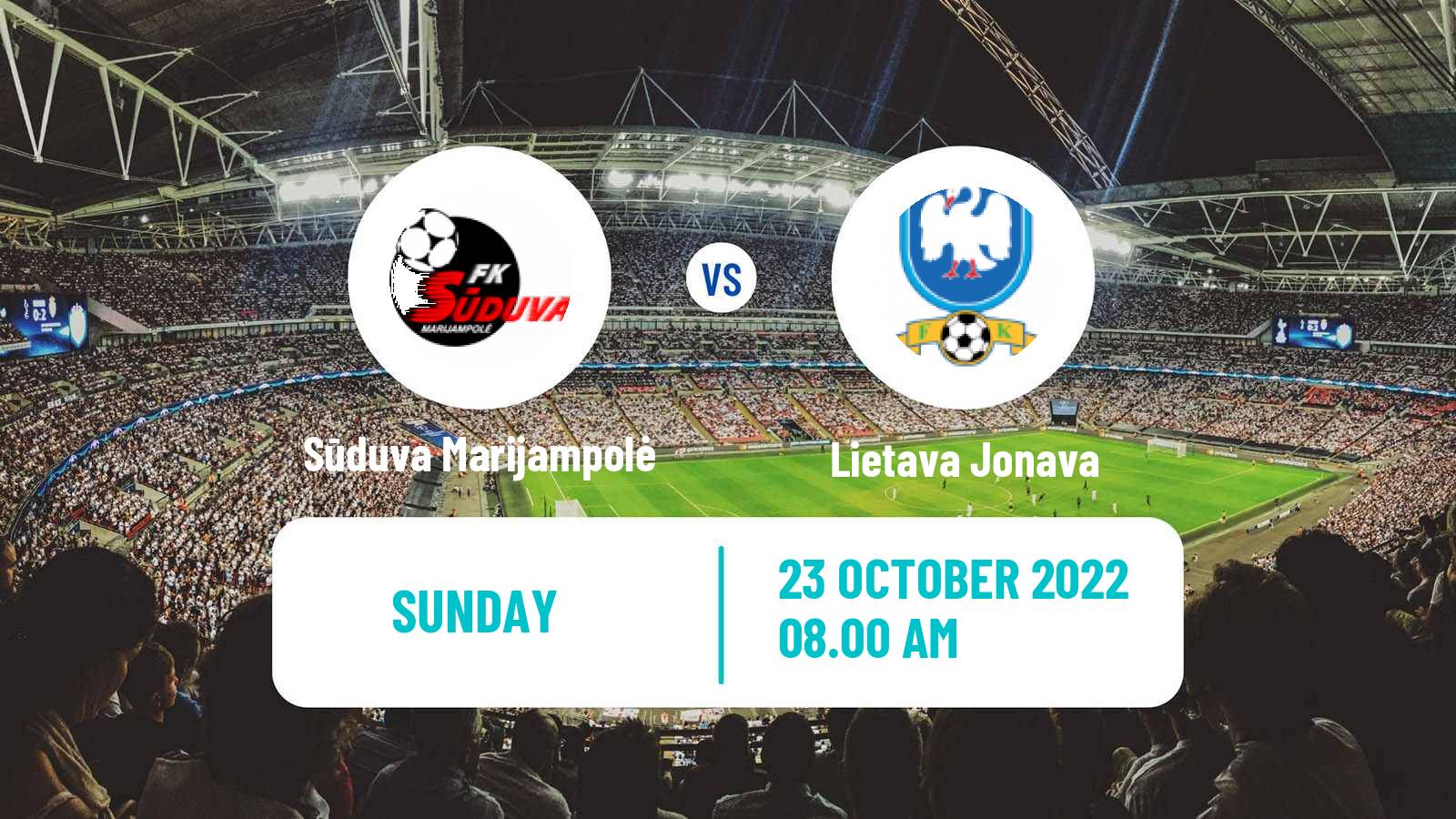 Soccer Lithuanian A Lyga Sūduva Marijampolė - Lietava Jonava