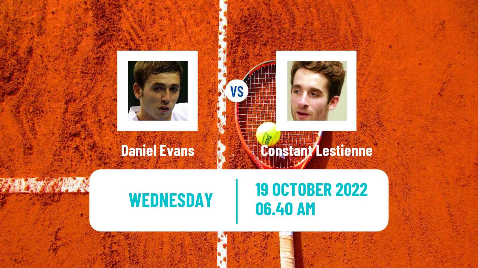 Tennis ATP Antwerp Daniel Evans - Constant Lestienne