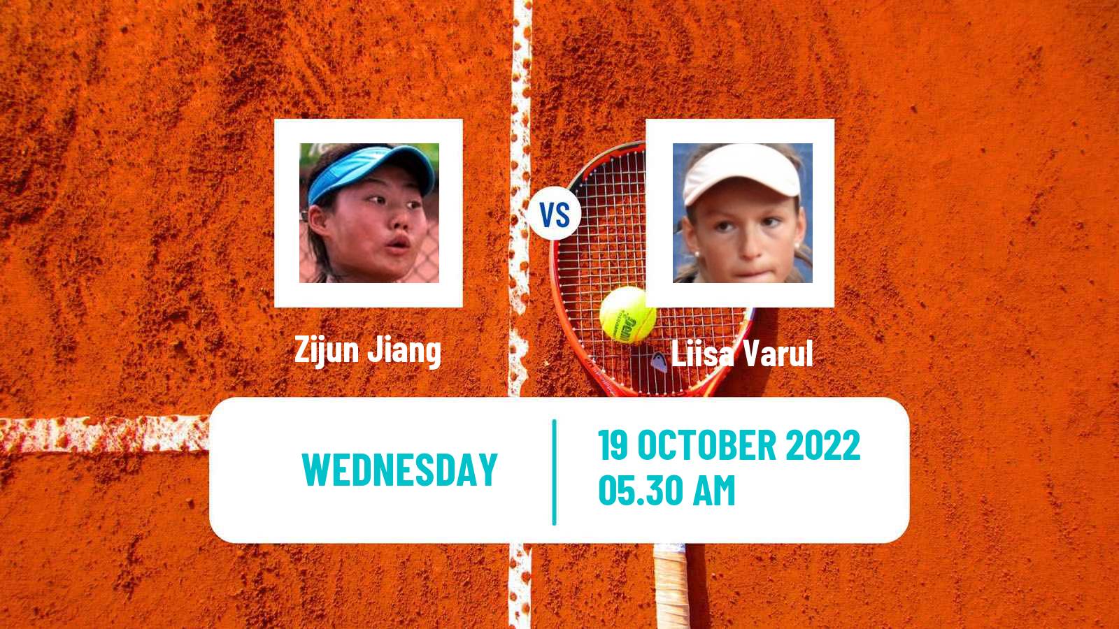 Tennis ITF Tournaments Zijun Jiang - Liisa Varul