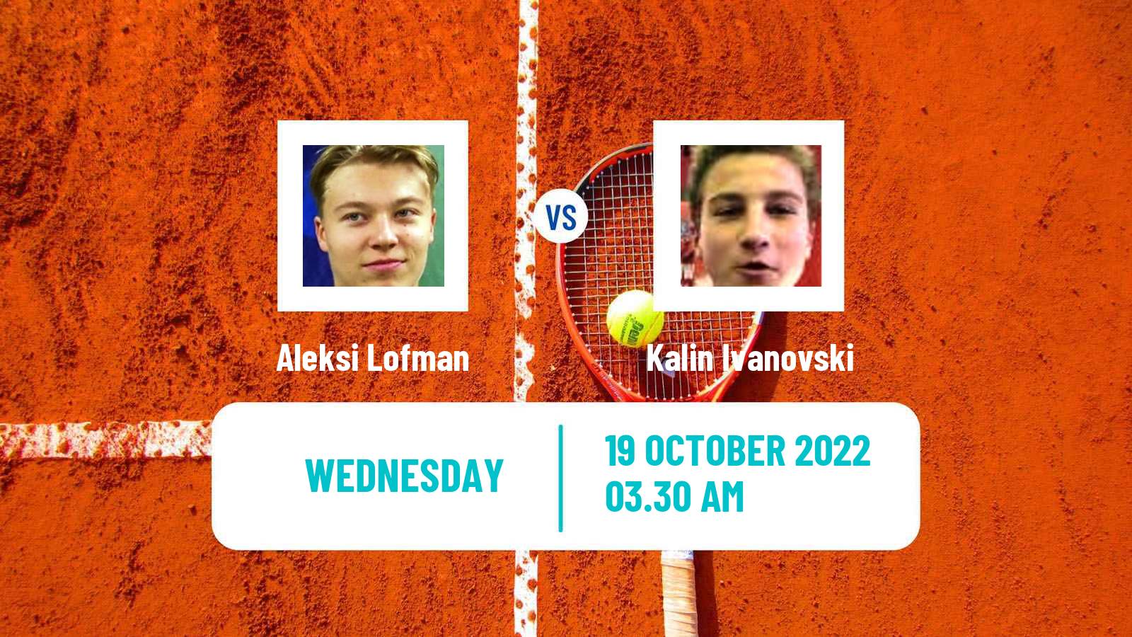Tennis ITF Tournaments Aleksi Lofman - Kalin Ivanovski