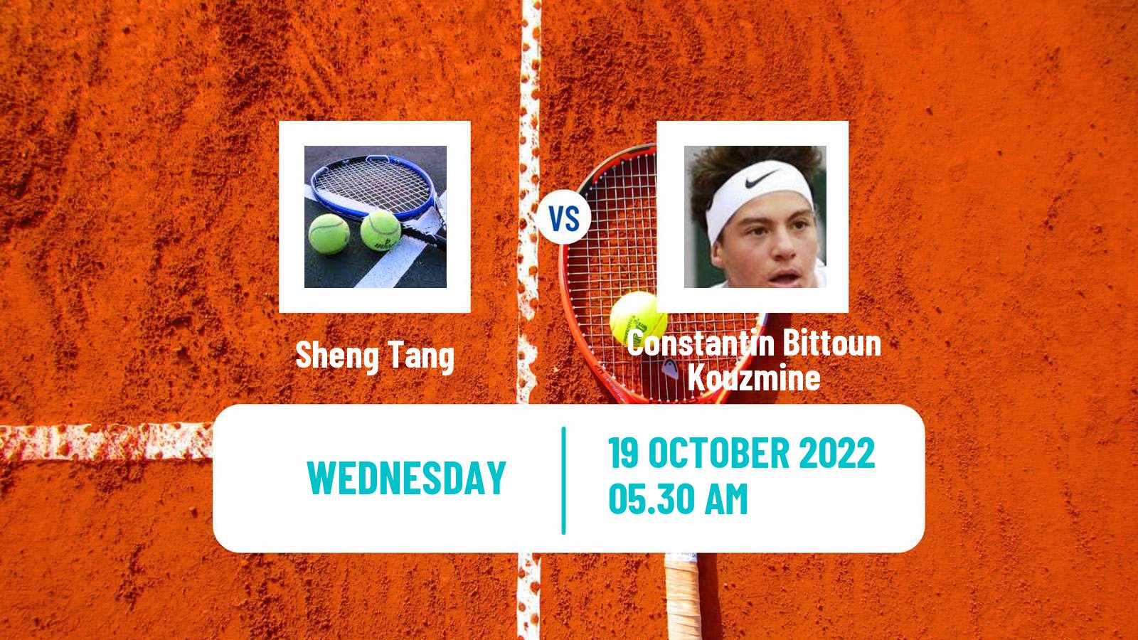 Tennis ITF Tournaments Sheng Tang - Constantin Bittoun Kouzmine