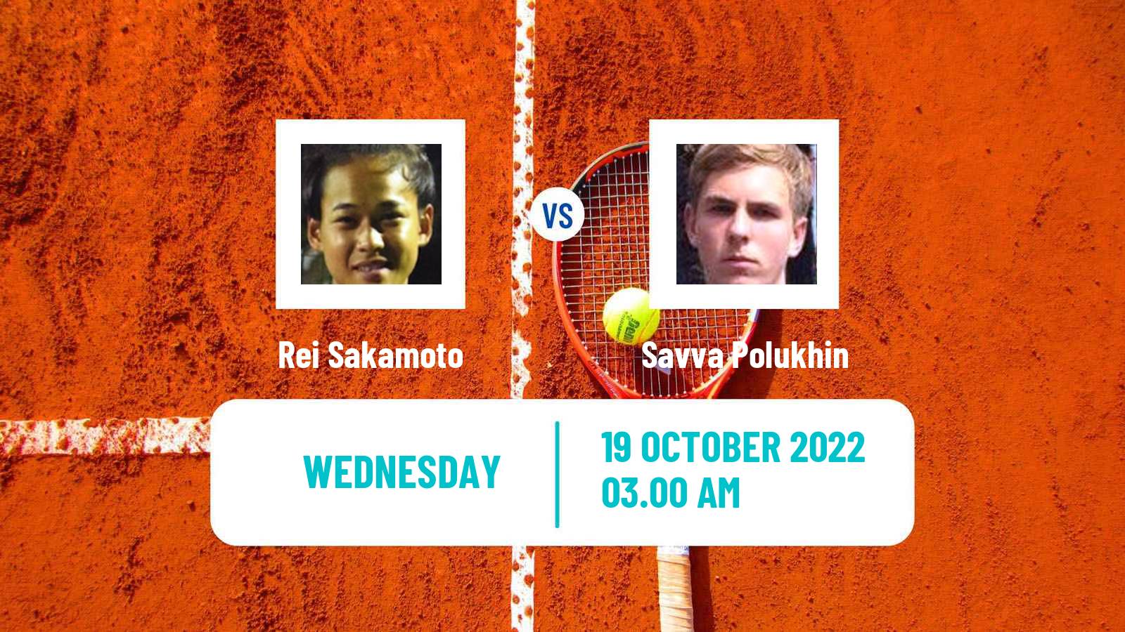 Tennis ITF Tournaments Rei Sakamoto - Savva Polukhin